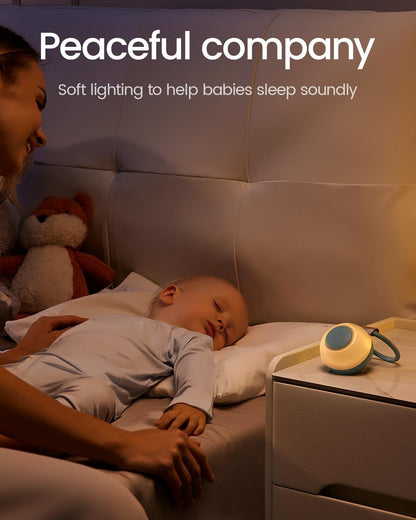 2025 Mom's Choice Awards, Portable Sound Machine for Baby Adult, AI Cry Detection, 18 Soothing