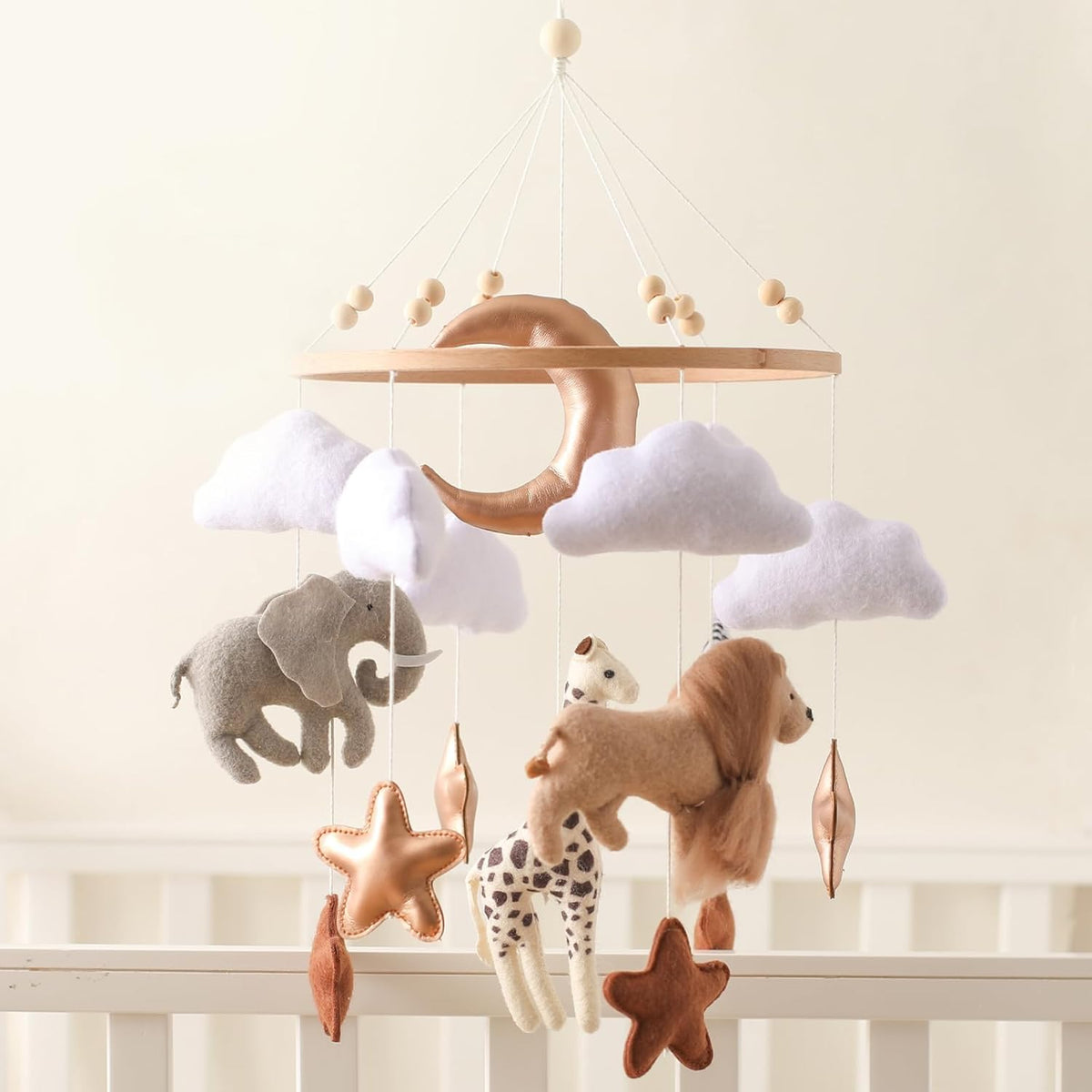 Baby Mobile for Crib, Baby Crib Mobile for Boys Girls, Baby Mobile for Bassinet, Boho Nursery