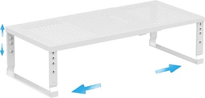 Expandable Spice Rack Kitchen Cabinet Shelf Organizer, Stackable Storage Shelves Racks, Adjustable