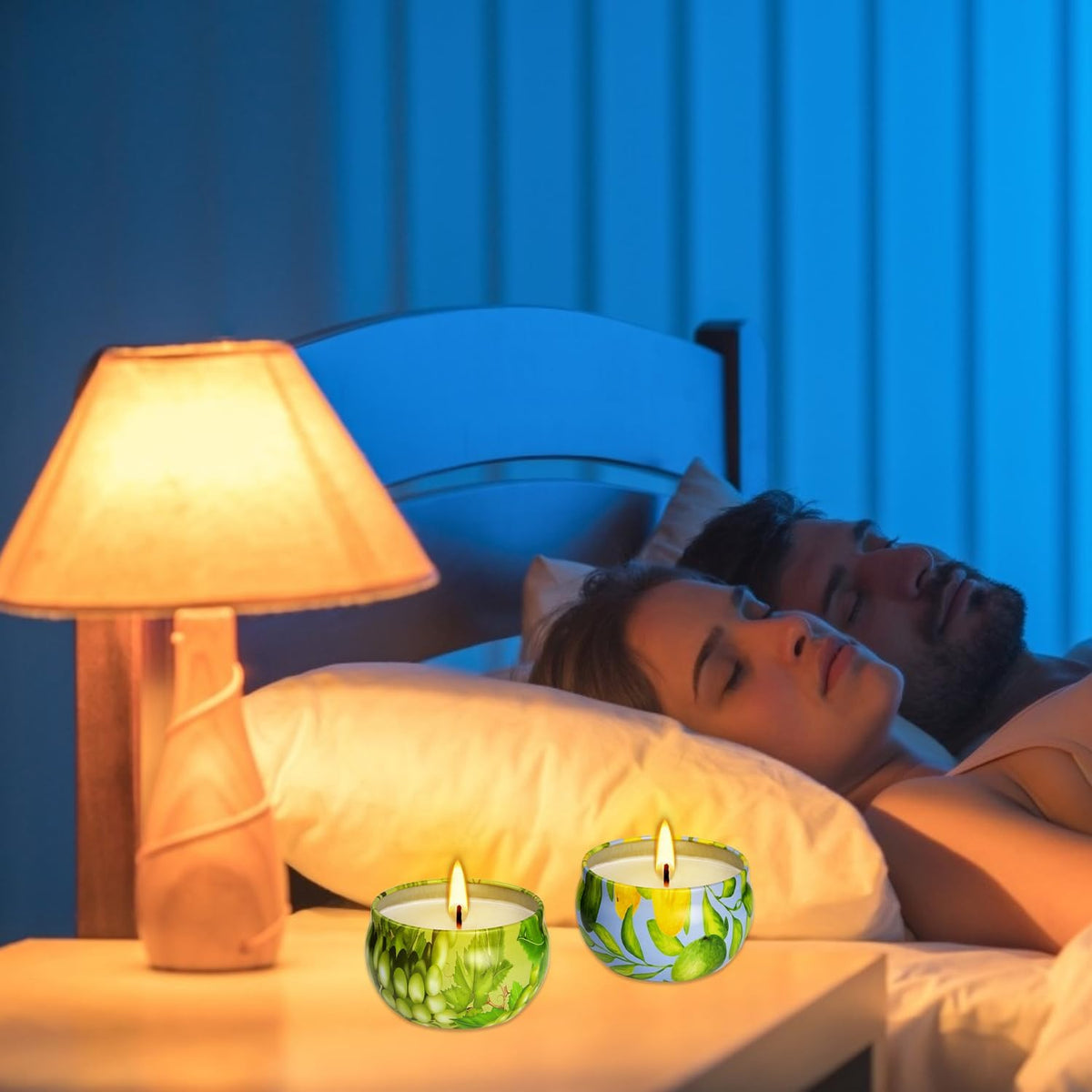 Set of 2 | 2.5-Ounce Scented Jar Candles - Fruit Style - Perfect for Home, Spa, Yoga Studio