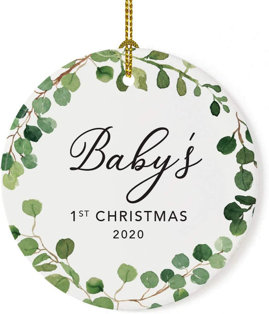 Andaz Press Custom Year Round Ceramic Porcelain Christmas Tree Ornament Keepsake Collectible Gift