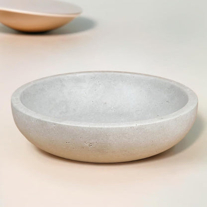 Travertine Decorative Bowls for Home Decor, Fruit Bowl for Kitchen Counter, Keys Bowl for Entryway