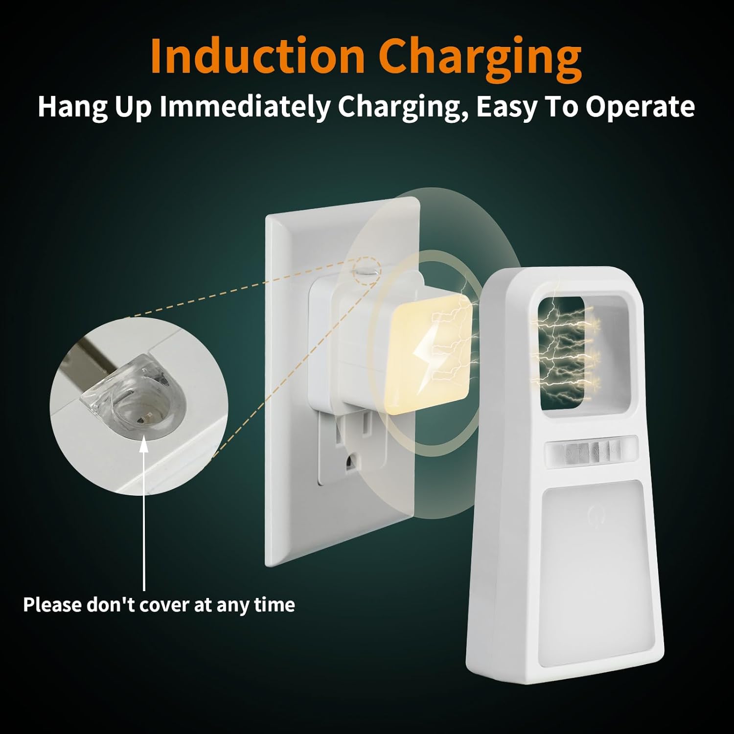 Dawnrise 2 Pack 5-in-1 Power Failure Night Light, Multifunctional Rechargeable Motion Sensor Night