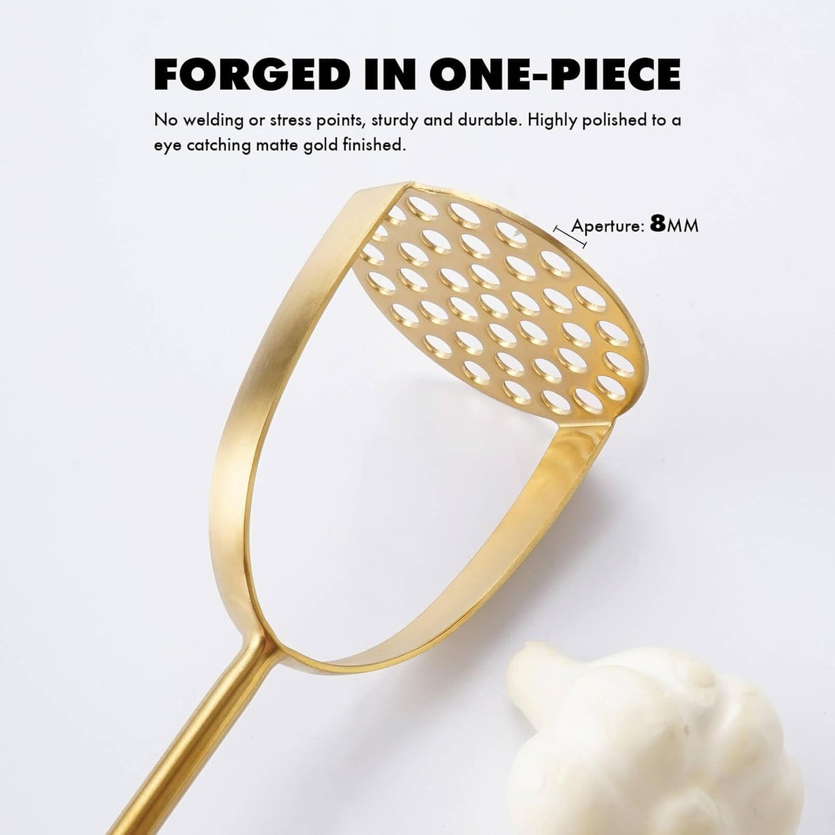 Gold Kitchen Utensils Set, 12 PCS Brass Matte Serving Utensils, 18/10 Stainless Steel All Metal