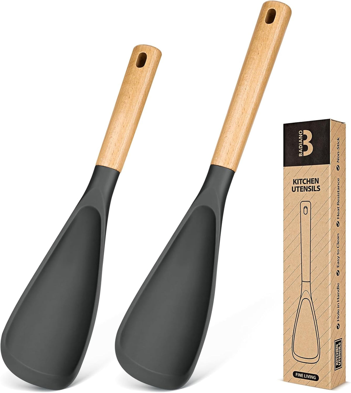 Multifunction Spatula Spoon for Nonstick Cookwares, Great for Cooking and Serving, Sturdy BPA-Free