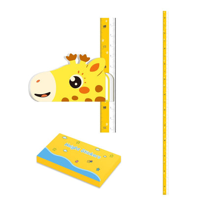 Kids Growth Chart Height Measure Wall Decal Animal Alphabet Stickers Giraffe Design Removable Wall