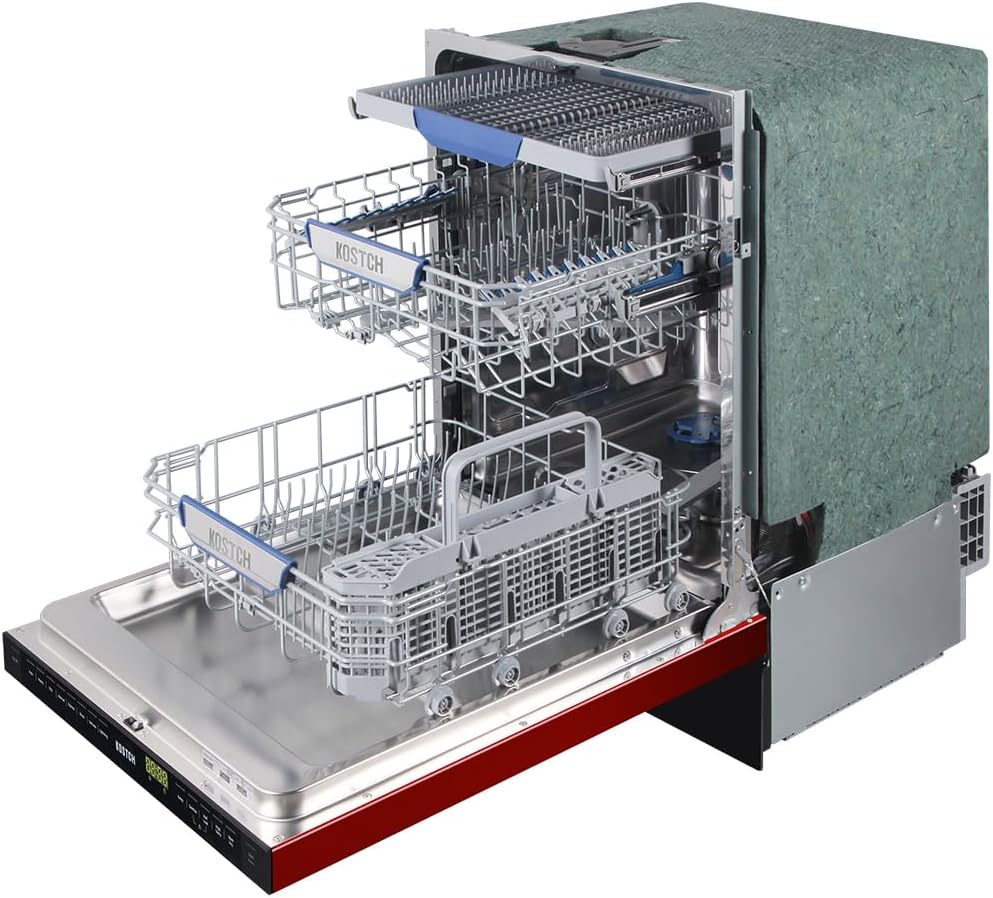 Large Capacity 24 inch Top Control Built-In Dishwasher with Third Rack ??ENERGY STAR Certified