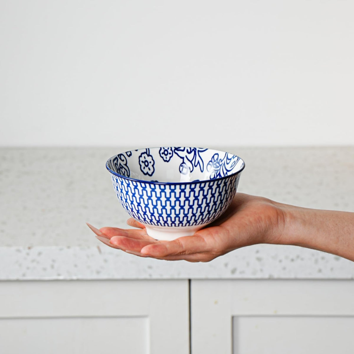 Ceramic Dessert Bowls Set - 12 Oz Small Cereal Bowls 4.75 Inch Ice Cream Bowl for Fruit, Snack