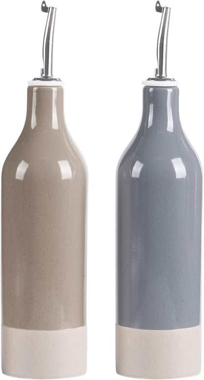 famiware Milkyway 16oz Ceramic Olive Oil Dispenser Bottle, Olive Oil and Vinegar Dispenser Bottle