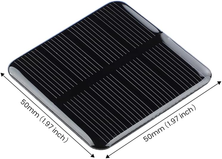 SUNYIMA 10pcs Mini Monocrystalline Solar Cells Solar System Kit 50mm X 50mm/1.96" X 1.96" 2V 160MA