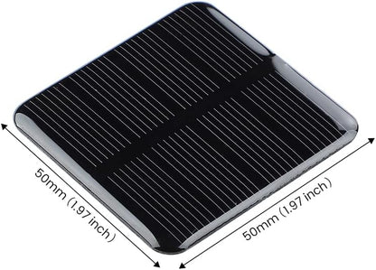 SUNYIMA 10pcs Mini Monocrystalline Solar Cells Solar System Kit 50mm X 50mm/1.96" X 1.96" 2V 160MA