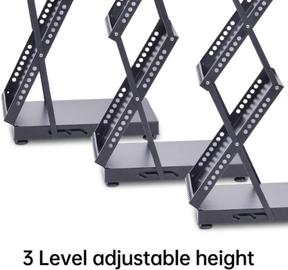 brochure display stand&Foldable Magazine Rack with 5 Pockets for Exhibition and Trade Show