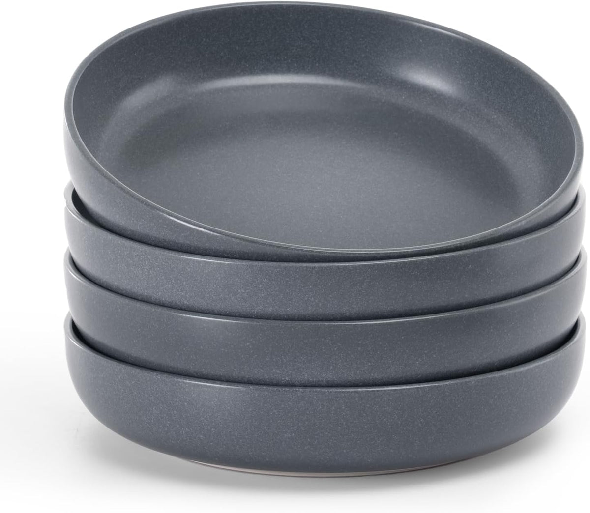 famiware Milkyway Pasta Bowls Set of 4, 8.5" Large Salad Bowls, Double Reactive Glaze, Stackable