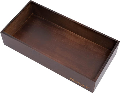 Bamboo Drawer Organizer - Kitchen Utensil Organizer Silverware Tray Cutlery Holder，Office Desk