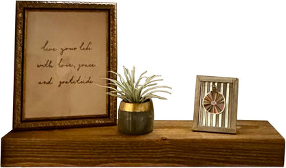 joelsantiques - 18 Inch Wooden Floating Shelves for Wall - 18x8x2 in - Made of Natural Wood - Heavy