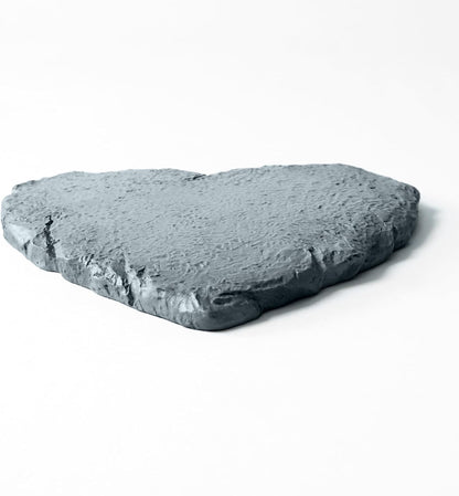 Let's Make Memories Personalized Garden Stone - Resin - Custom Garden Décor - Heart Stepping Stone
