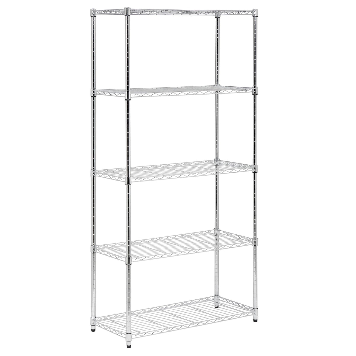Honey-Can-Do 5-Tier Heavy Duty Adjustable Shelving Unit, 350-lb Per Shelf Metal Storage Rack