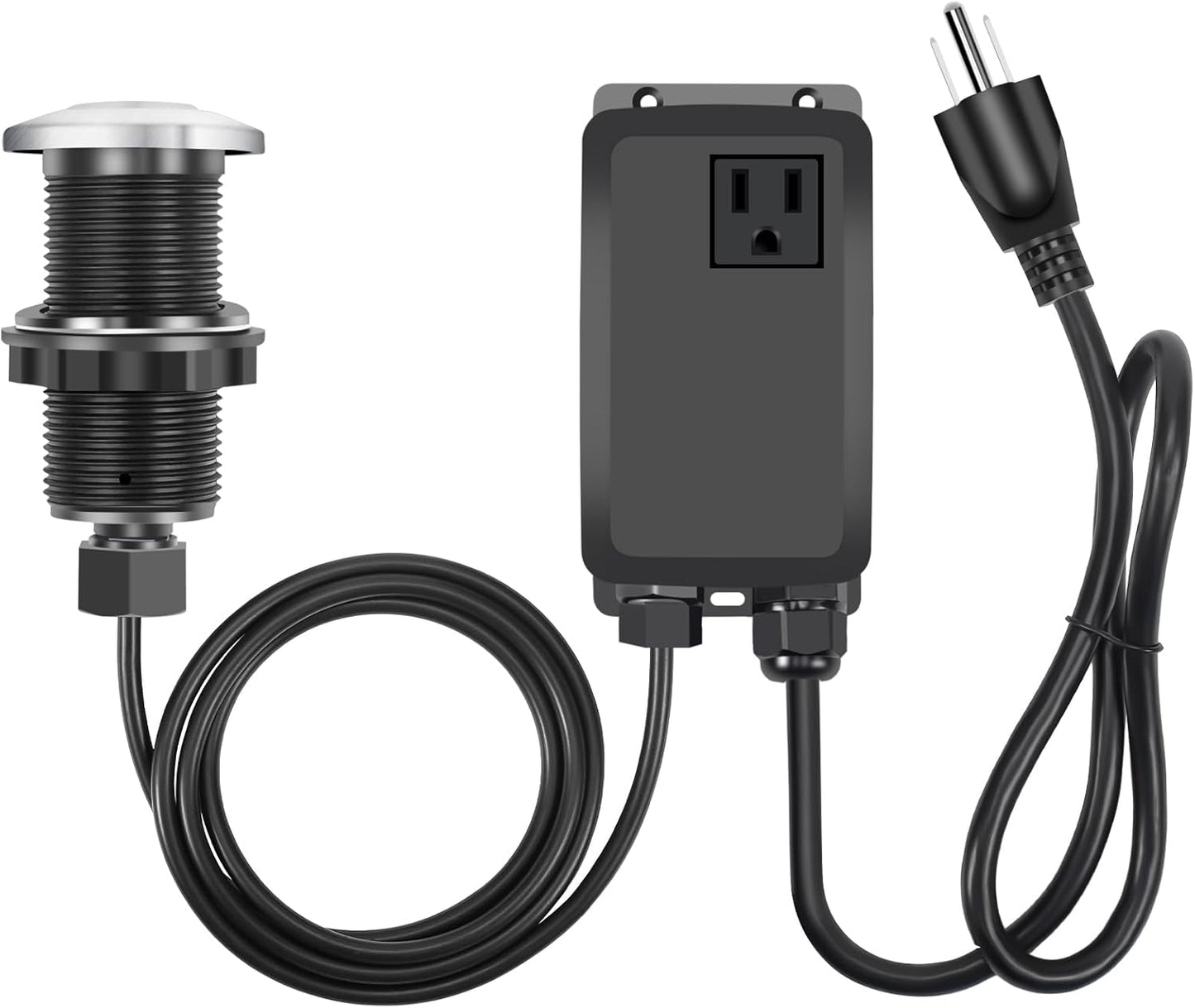 Garbage Disposal Air Switch Kit, Garbage Disposal Button, Sink Top Waste Disposer On/Off Switch, UL