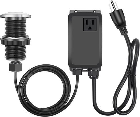 Garbage Disposal Air Switch Kit, Garbage Disposal Button, Sink Top Waste Disposer On/Off Switch, UL