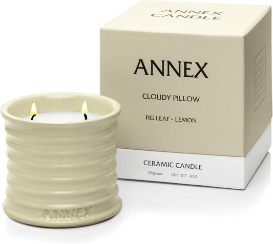 Scented Luxury Citronella Candles outdoor, Mosquito Bug Repellent | Handmade Ceramic Jars, Soy Wax