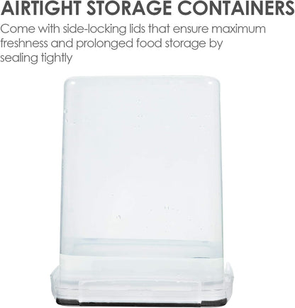 Vtopmart 4 PCS Large Food Storage Containers 5.2L / 175oz, 4 Pieces BPA Free Plastic Airtight