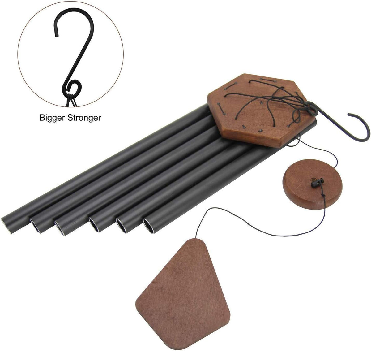 Wind Chimes Outdoor,36 Inch Memorial Wind Chimes Outdoor Large Deep Tone with 6 Heavy Metal Tubes