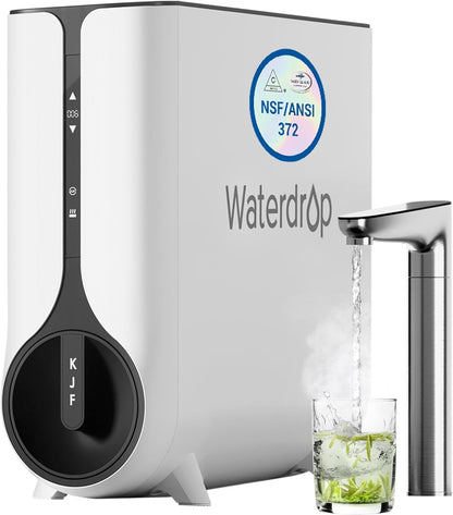 Waterdrop Reverse Osmosis System, Instant Hot Water Dispenser, 600 GPD, Reduce PFAS, Tankless, 2:1