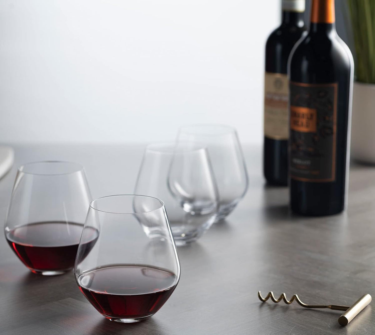 Godinger Wine Glasses, Stemless Wine Glasses, Red Wine Glasses, Wine Drinking Glasses, Stemless