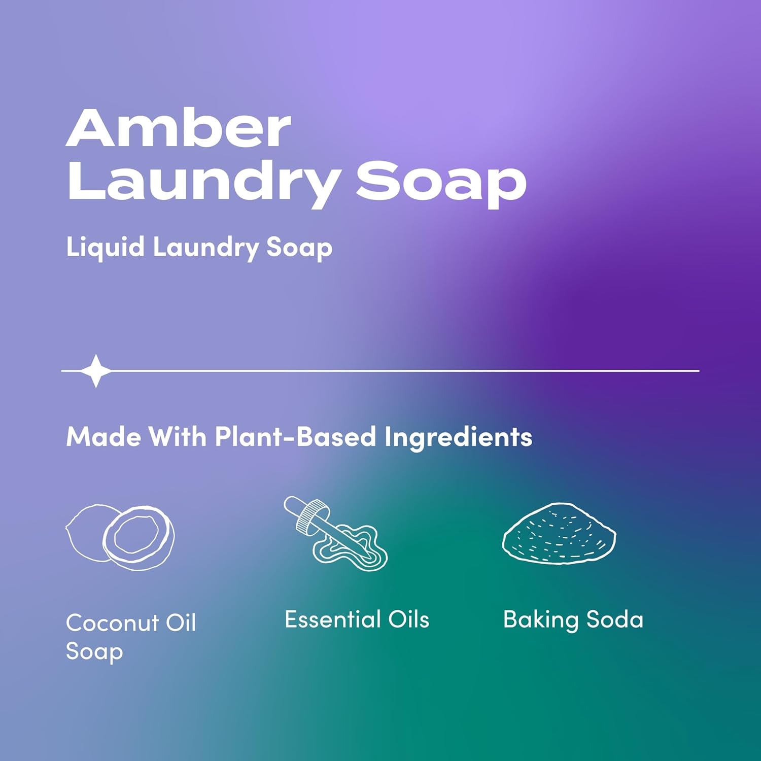 Indigo Wild Zum Clean Laundry Soap - Plant-Based Liquid Laundry Soap - Contains Baking Soda