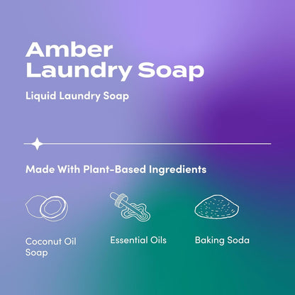 Indigo Wild Zum Clean Laundry Soap - Plant-Based Liquid Laundry Soap - Contains Baking Soda