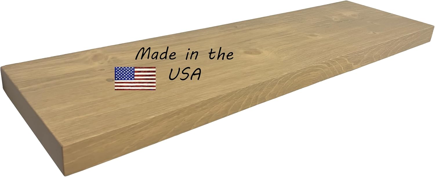 joelsantiques 36 Inch Wooden Floating Shelves for Wall - 36x12x2 in - Made of Natural Wood - Long