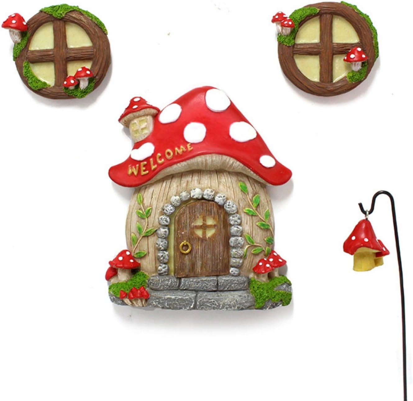 Garden Fairy Decor for Outside Wall Tree Decoration Fairy Door and Window Accessories, Butterfly
