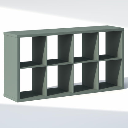 Furinno Cubic Extra Thick 8-Cube Closet Organizers and Storage, Sage Green
