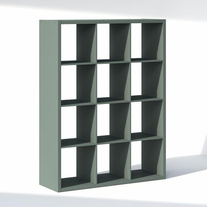 Furinno Cubic Extra Thick 12-Cube Closet Organizers and Storage, Sage Green