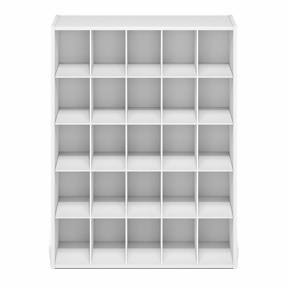 Furinno FANO 25-Cube Shoe Rack, Stackable Shoe Organizer, White