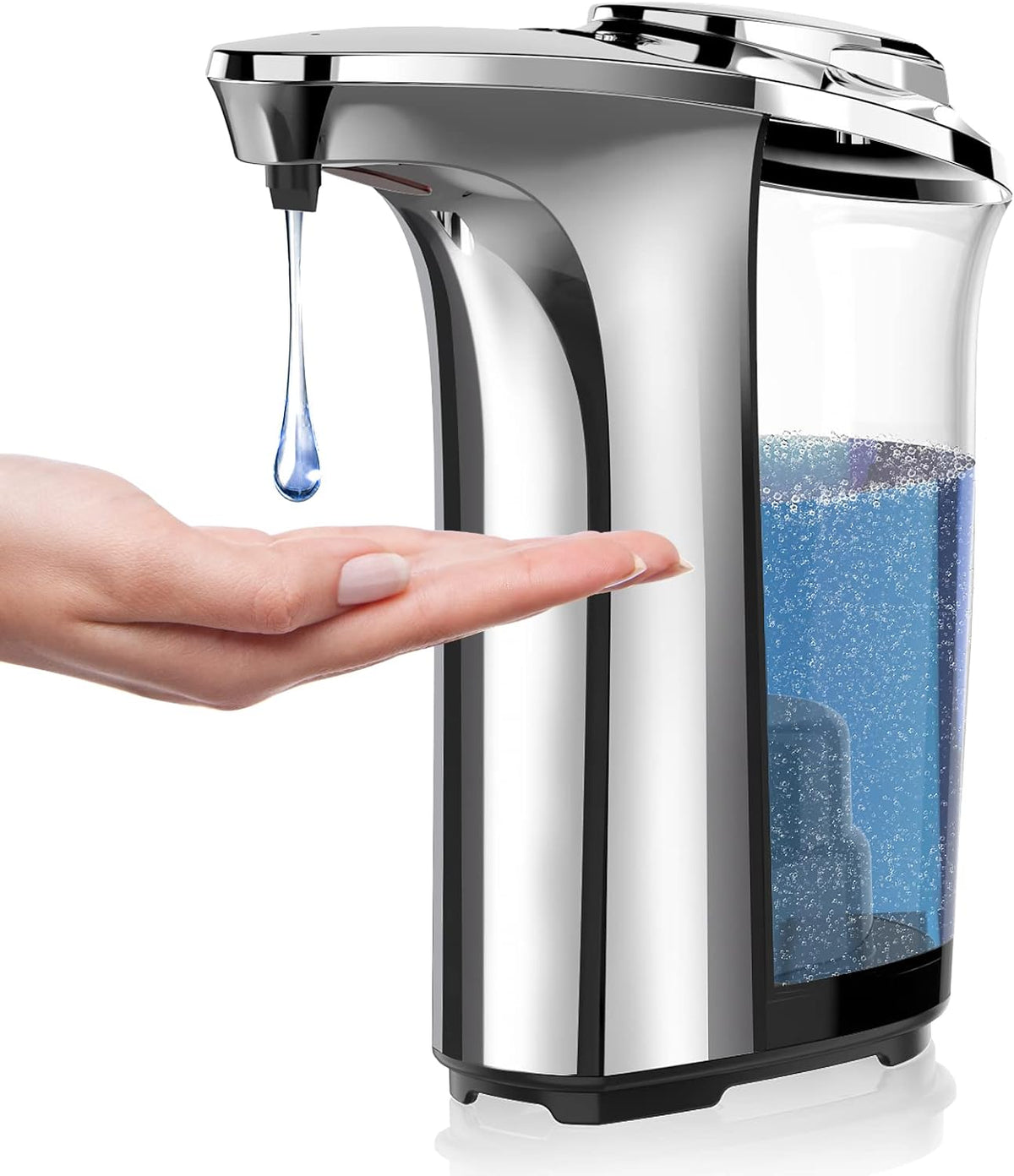 Automatic Soap Dispenser, Touchless Dish Soap Dispenser 17oz/500ml with Infrared Sensor, 5