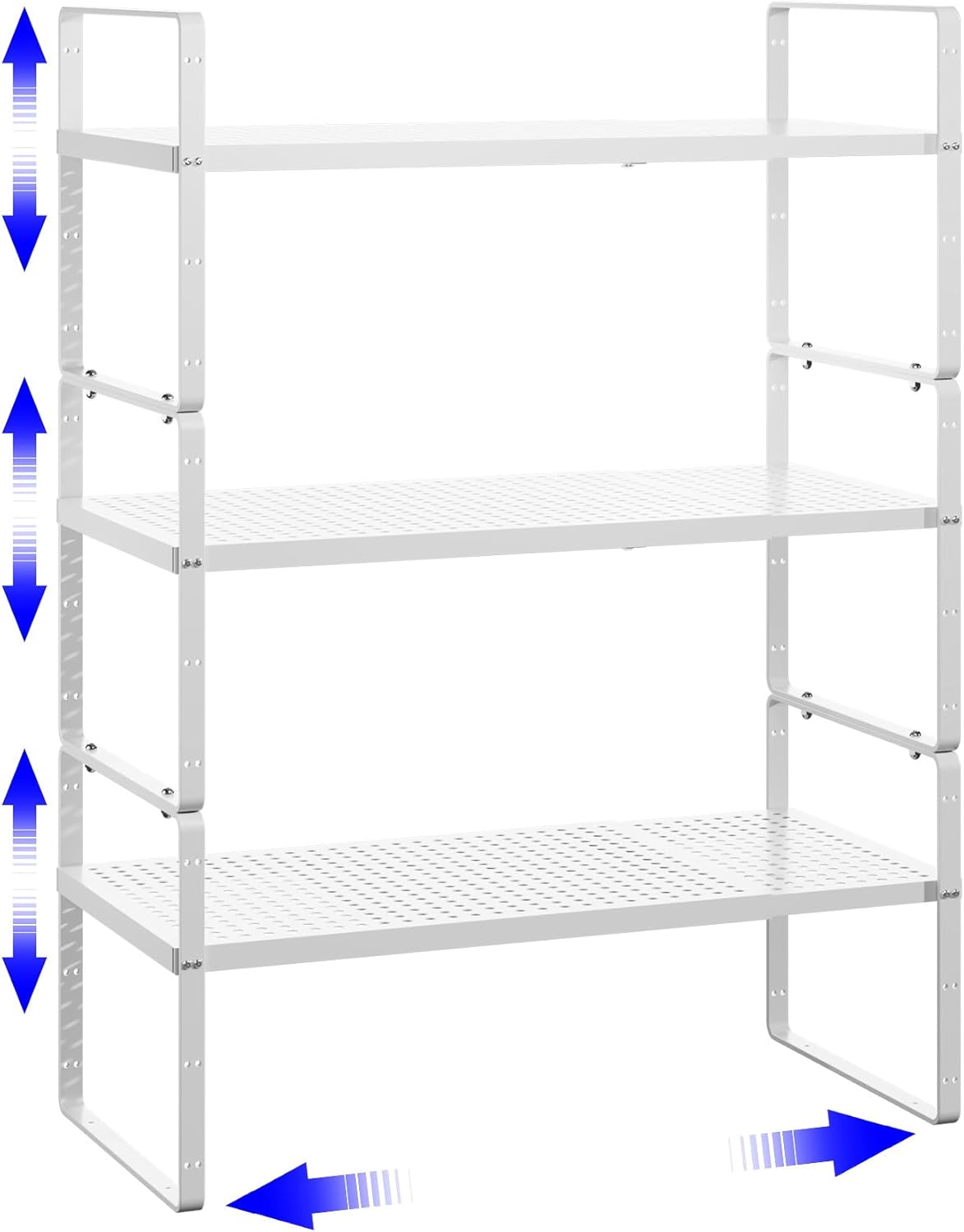 Expandable Kitchen Shelf Organizers, Kitchen Cabinet Organizer Stand Rack Organization for