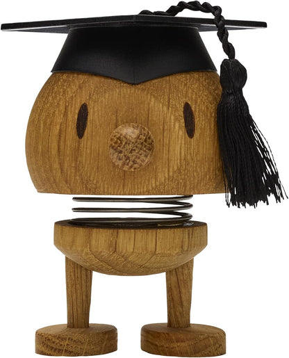 Hoptimist Student IQ Bumble, Woody Brown, Home Decor Ornament - Scandinavian Design, Wood W/Metal