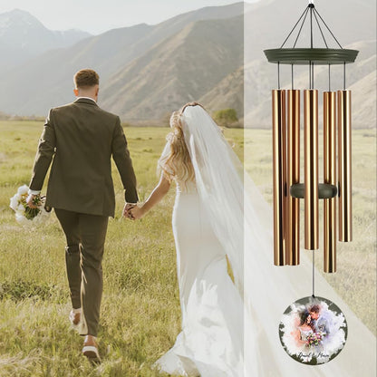 ASTARIN Personalized 20th 50th Anniversary Wind Chime, Happy Anniversary Wedding Valentine's Day