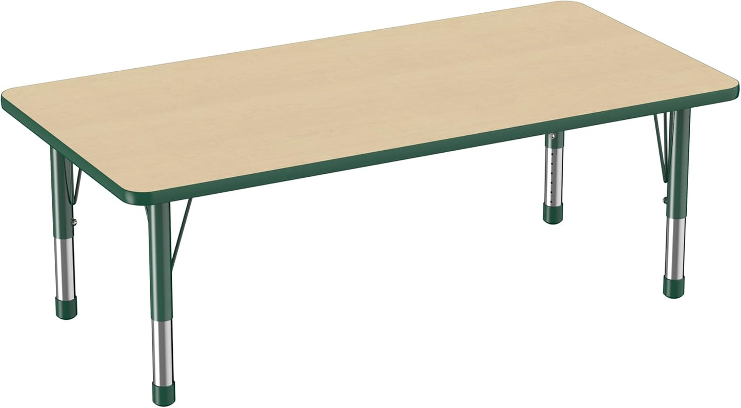 Factory Direct Partners FDP Rectangle Activity School and Classroom Kids Table (30 x 60 inch)