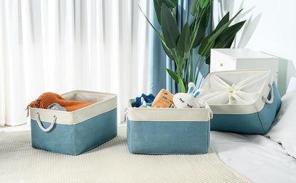 TheWarmHome Storage Baskets for Organizing - Extra Large 3 Pack 17x14x10 inch Storage Bins for