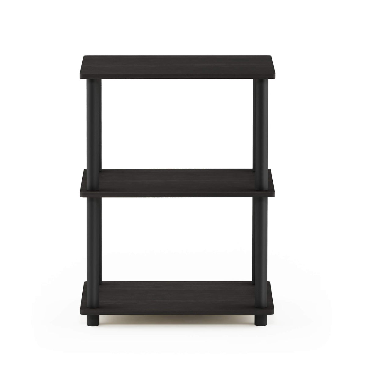 Furinno TURN-N-TUBE Storage Shelves, 3-Tier Book Shelf, Corner Shelf, Toolless Open Shelves, for