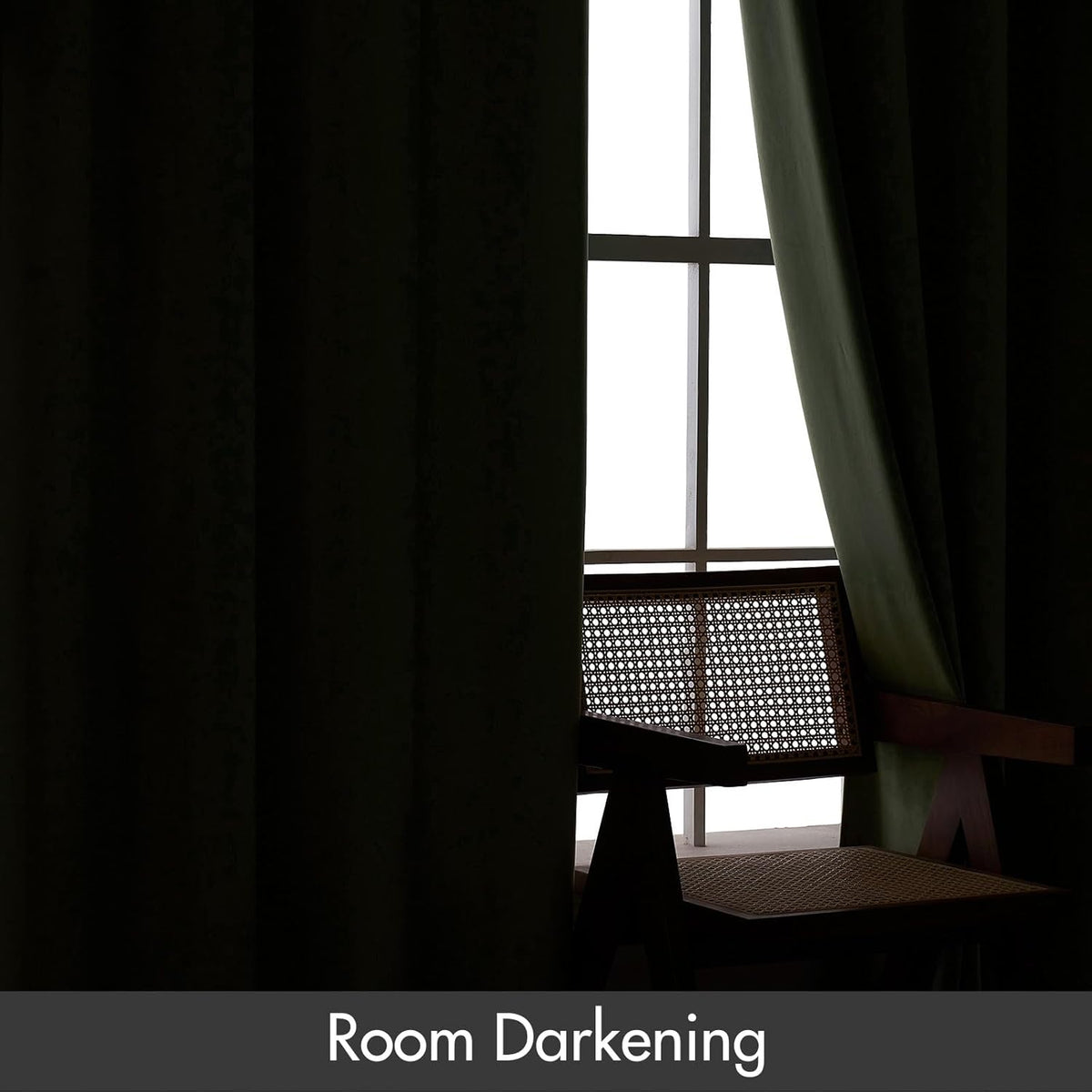 MIULEE Velvet Curtains Sage Green Thermal Insulated Blackout Curtain Drapes for Bedroom Living Room