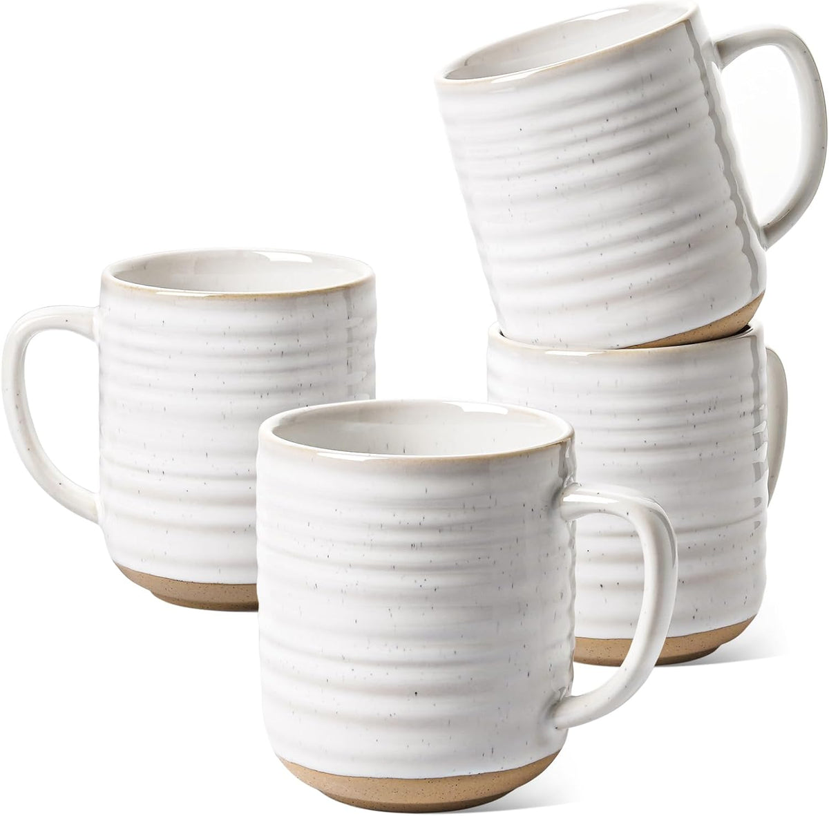 LE TAUCI Coffee Mugs 12 oz, Ceramic Mug Set, Housewarming Wedding Present, Coffee Cups for Latte