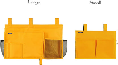 Surblue Bedside Caddy Hanging Bed Organizer Storage Bag Pocket for Bunk and Hospital Beds, College