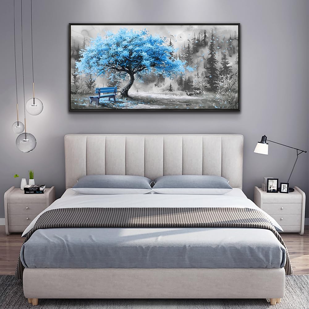 ZUITINGHUA Large Black Framed Wall Decor For Living Room Canvas Wall Art For Office Modern Wall