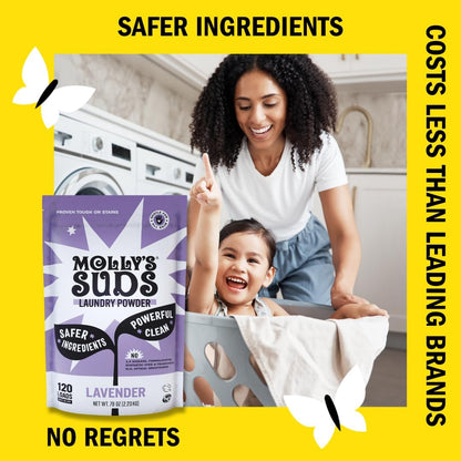 Molly's Suds Original Laundry Detergent Powder | Clean Laundry Detergent Powder for Sensitive Skin