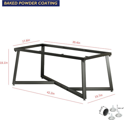 18 Inch Metal Coffee Table Legs, DIY Geometry Desk Base for Table Heavy Duty Furniture Legs for