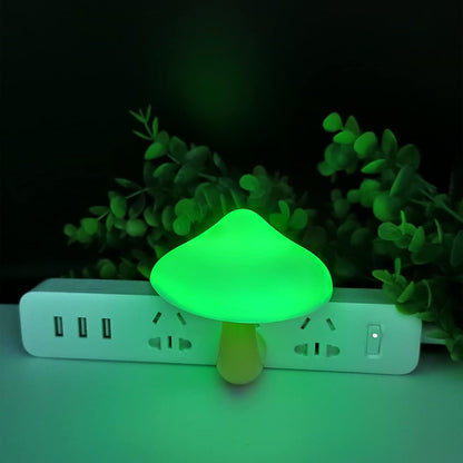 AUSAYE 5 Pack Sensor LED Night Lights Plug in Lamp Mushroom Light for Adults Kids NightLight
