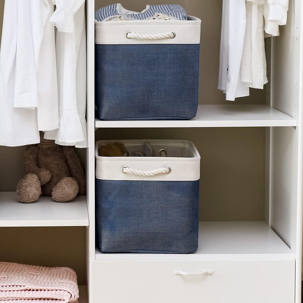 TcaFmac Organization and Storage Basket for Gifts Empty - 16x12x12 inch Large 2 Pack Collapsible